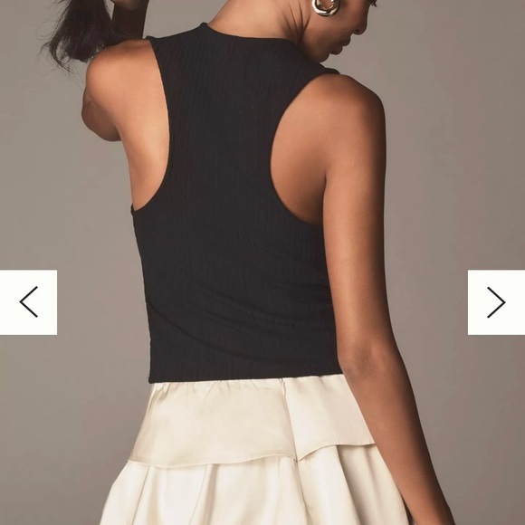 By Anthropologie Crop Cowl-Neck Top Size XL MSRP$ 58+ - Picture 2 of 6